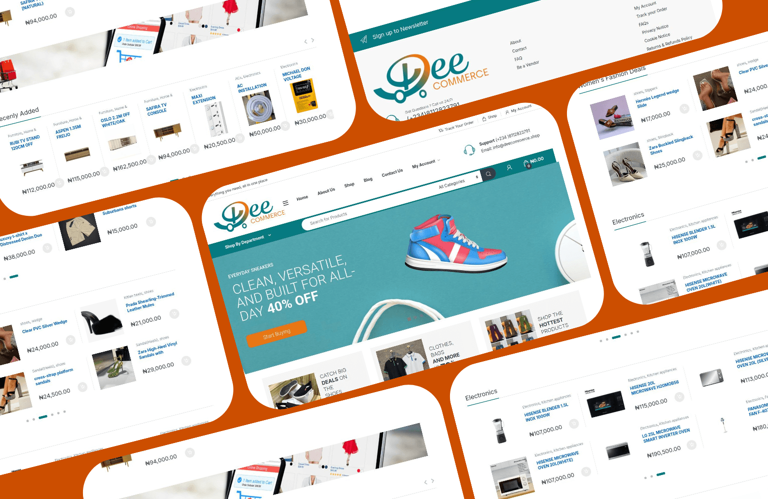 Deecommerce project preview